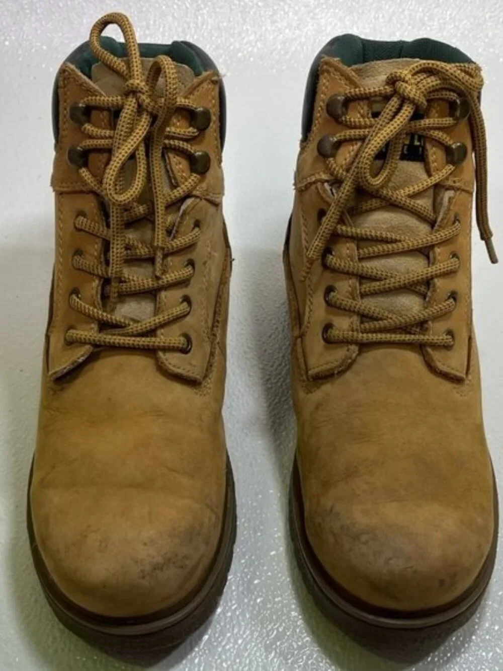 Wolverine Waterproof Soft Toe Nubuck Leather Work Boots Shoes Men’s USA 8.5 M